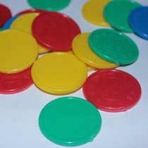 Environmental Protection Plastic Mahjong Playing Cards Special Chips Straight Cylinder 3 Colors 40 pieces