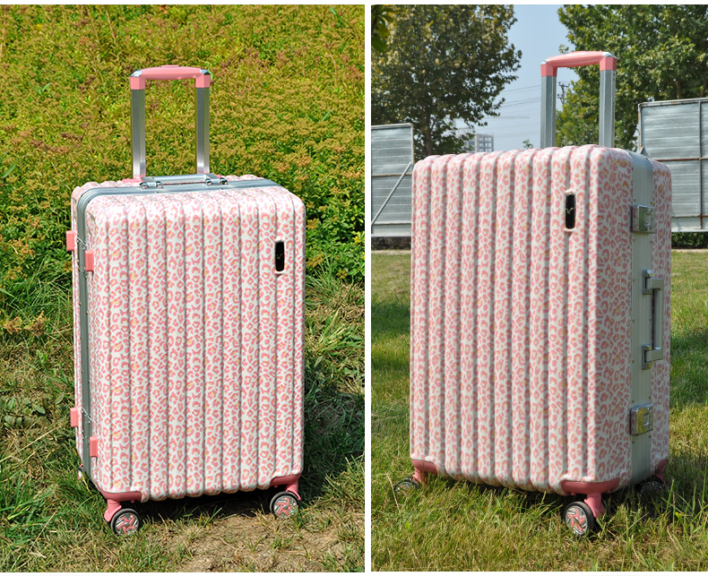 Air Bird Travel Case Nhôm Mine Universal Wheel Hành lý Màu hồng Xe đẩy dễ thương Trường hợp 20 Nữ 24 inch Hộp mật khẩu Sinh viên - Va li va li kéo