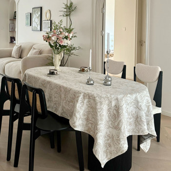 French high-end three-dimensional jacquard waterproof tablecloth French high-end three-dimensional jacquard waterproof tablecloth
