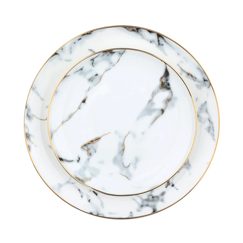 Tableware, set, high-end dinner plate, European style