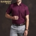 Sobaduo 2020 áo mới mùa hè lụa jacquard thời trang giản dị dâu lụa áo sơ mi nam all-match satin - Áo Áo