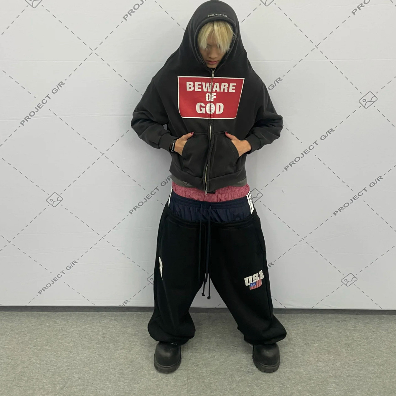 Grailz learl project g/r 25ss: 🌟 Retro-inspired hooded jacket