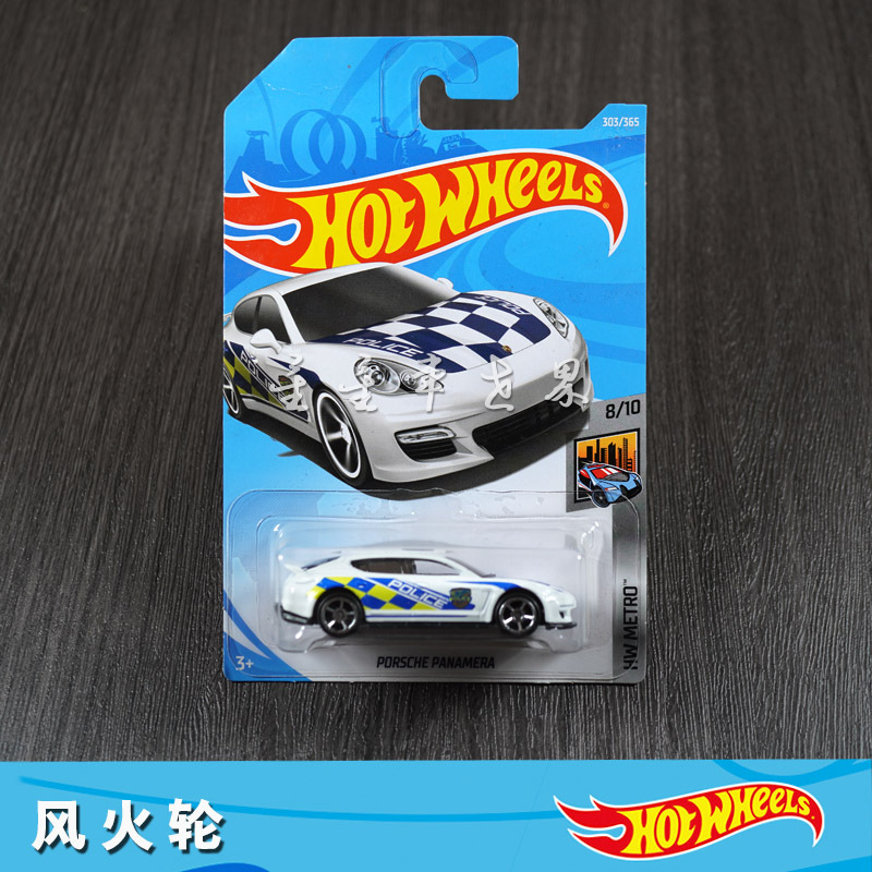 303 # 2018 Hot Wheels Porsche Panamera Police Car