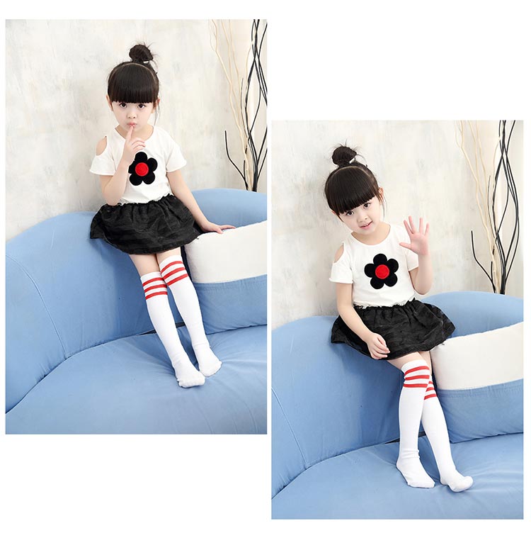 Mùa thu và mùa đông cô gái dày trong vớ vớ trẻ em vớ cotton trên đầu gối vớ cao vớ nửa vớ thời trang cho bé