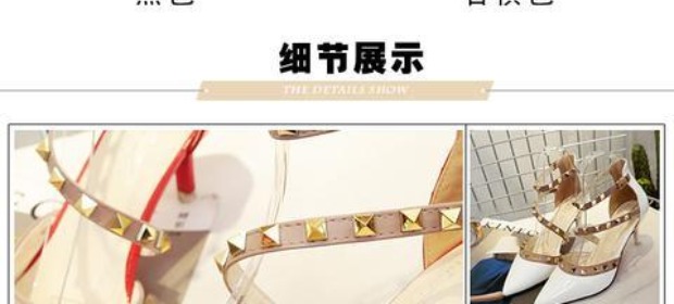 Mùa xuân 2019 phiên bản mới của Hàn Quốc của đôi dép đinh tán Giày nữ Baotou khóa từ giày cao gót mũi nhọn hở mũi cao gót sandal bitis nữ