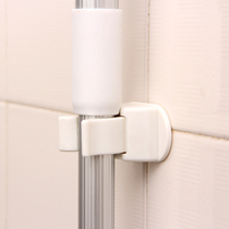 Japan free hole powerful broom clip Mop rack Toilet broom hook Card holder storage clip Wall hanging hook