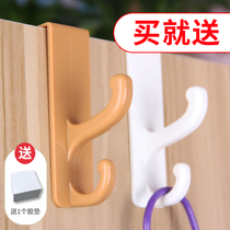 Japanese creative door back hook door back hook Wall hanging no trace nail-free hanging hanger Coat rack dormitory door panel hanging