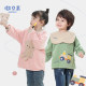 Baby eating smock, children's waterproof reverse dressing, baby anti-dirty bib, rice pocket, boys and girls autumn and winter pure cotton apron