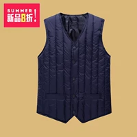 Mùa thu mới và mùa đông nam xuống áo vest cotton trung niên vest cha Slim áo lót ấm vai áo khoác ba lỗ nam