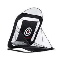 Golf indoor and outdoor swing and chipping practice net automatic ball return foldable and easy to store practice net with mesh bag