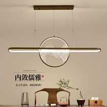 New Chinese restaurant lamp Chinese style living room lamp modern simple tea room bar Zen designer landscape chandelier