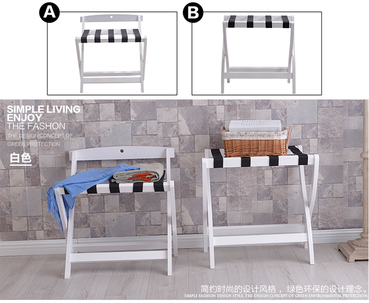 Khách sạn mới gấp di động khách sạn kệ gỗ rắn nhà khách sạn đồ nội thất kệ di động giá hành lý