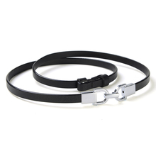 百搭时尚毛衣外套裙装真皮细腰带