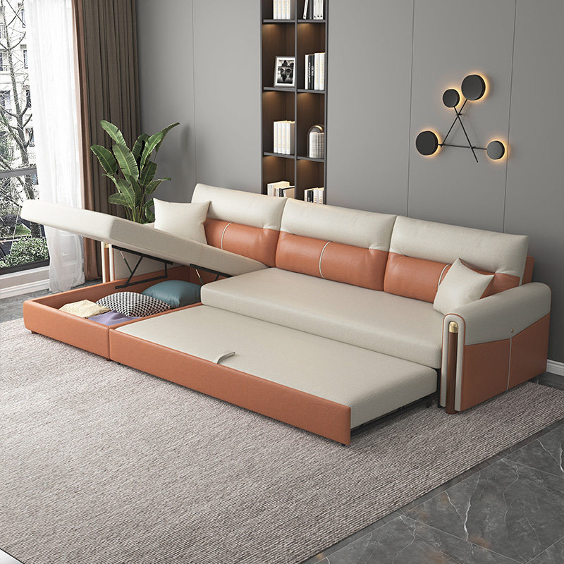 Concubine sofa bed dual-use light luxury small apartment foldable living room multi-function folding disposable wash-free 2021 new net red