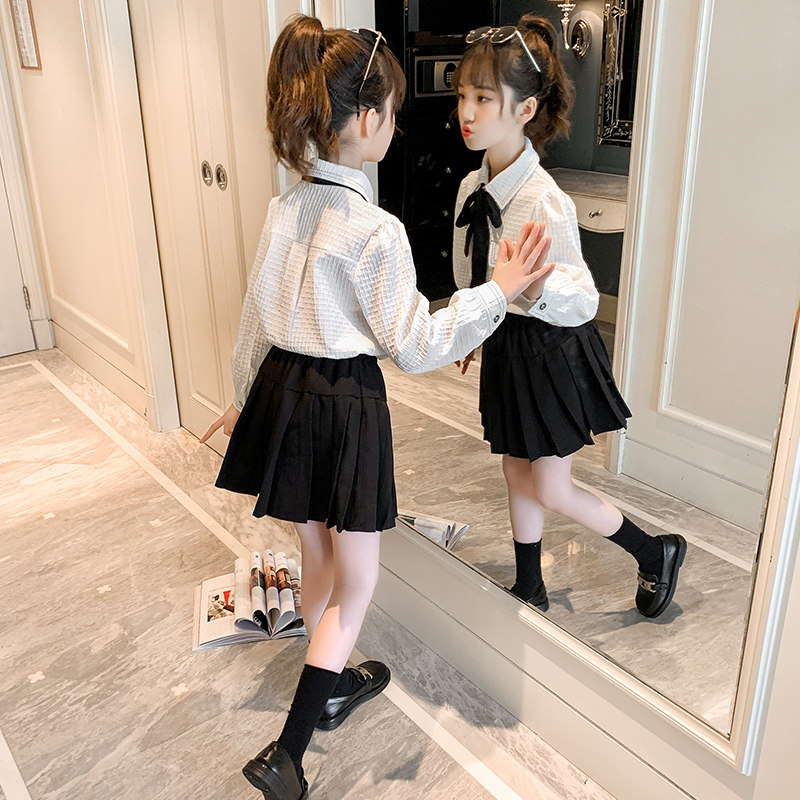 Girl Spring Dress Up Dress 2022 New Children Foreign Pie Trendy Dress Girl Han Edition Spring Clothes Princess Dress