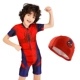 Áo tắm trẻ em mới của Chau Ke Đồ bơi người nhện Marvel đội trưởng đội kem chống nắng cậu bé lớn của Mỹ - Bộ đồ bơi của Kid đồ bơi nàng tiên cá cho bé gái