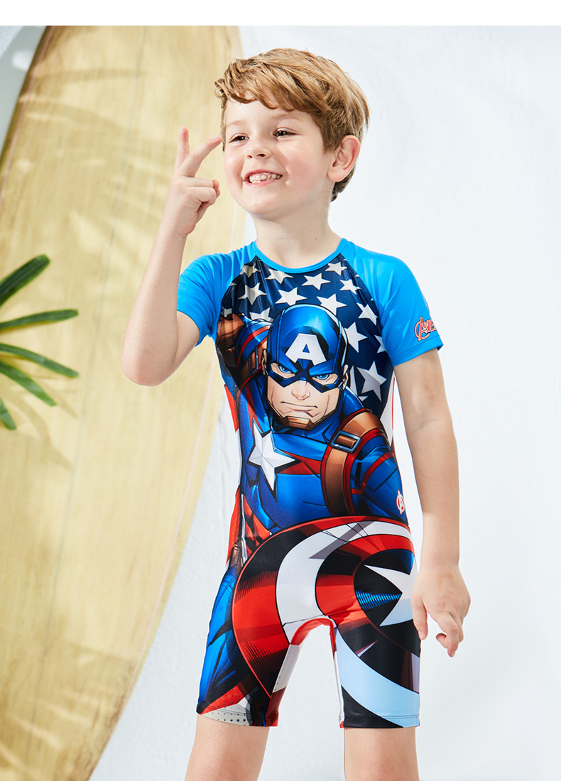 克 Áo tắm cho trẻ em Boy Spider-Man Kem chống nắng Siamese Big Boy Split Áo tắm cho bé Bộ đồ bơi cho nam - Bộ đồ bơi của Kid đồ bơi bé gái