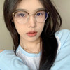 Ultra-Light Half-Frame Glasses for Nearsighted Women, Can Be Customized with Prescription, Blue Light Blocking, Gold Wire Glasses, Natural Look, Brightening Eye Frame