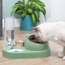 Kitty Drinker Cat Tub Dog Double Bowl Automatic Pet Bowl Feeder Dog Bowl Cat Bowl Cat Food Dispenser