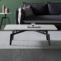 Italian Minimalist Rock Board Tea Table Table Modern Minimalist Living-room Size Family Home Industrial Wind Marble Tea Table