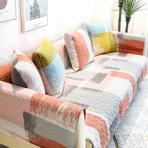 Sofa cushion Nordic simple four seasons universal set of non-slip fabric cotton cushion Cotton sofa cover backrest towel