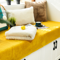 Plush window mat window mat 2020 winter thickened simple modern balcony sitting mat blanket bedroom European style