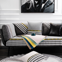 Chenille sofa cushion Thousand Birds Nordic simple light luxury style Four Seasons universal non-slip high-end modern fashion cover