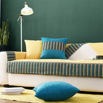 Sofa cushion four seasons universal non-slip fabric modern simple living room cushion Nordic combination all-inclusive custom sofa cover