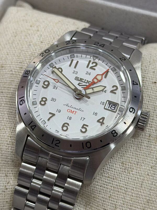 Seiko Seiko No. 5 Series Gmt Dual Time Sports and Leisure Waterproof Mechanical Men's Watch Ssk059K1