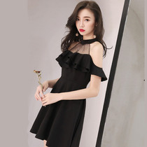 Large size dress dress fat mm summer 200kg nightclub sexy celebrity hanging neck French retro dress party