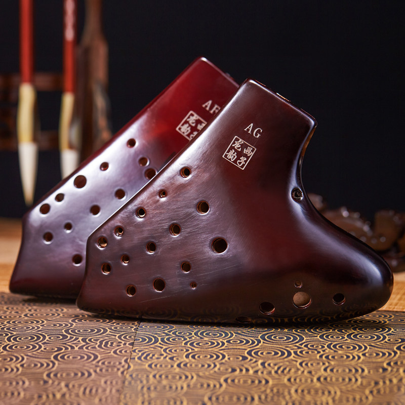 West Zillong rhyme C G F tuning for professional three pipe pottery flute 22 degrees tone wide sound domain AC AG AF