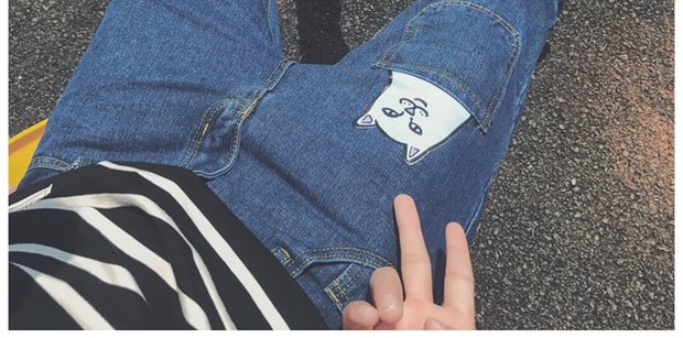 Mùa thu mới 9 điểm quần jeans nam Slim phiên bản Hàn Quốc của xu hướng trai hoang thường giản dị 9 điểm chân quần nam quần đùi