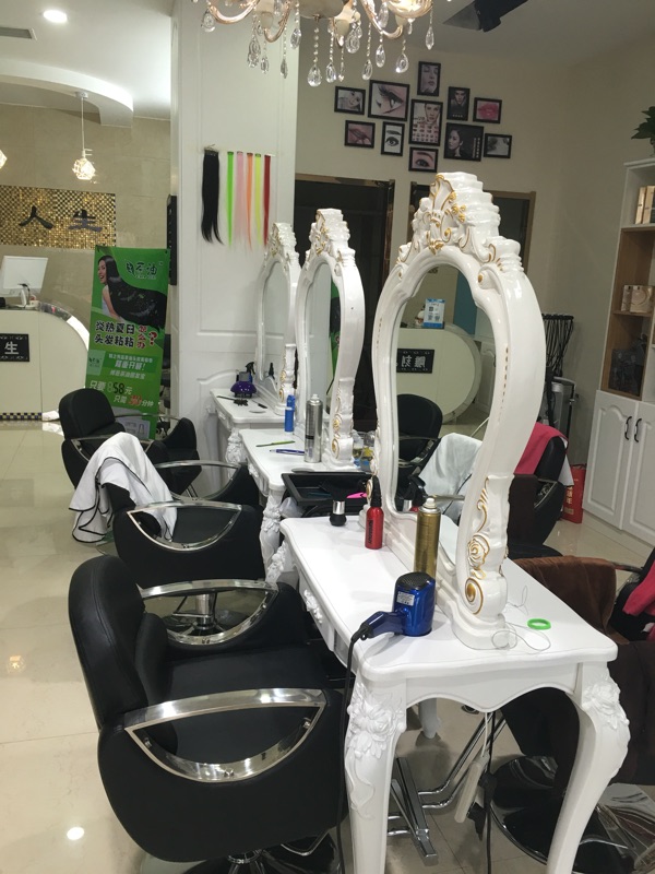 Cửa hàng cắt tóc retro châu Âu gương tóc salon salon đồ nội thất trang điểm phòng tắm gương làm đẹp gương gương hai mặt