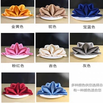 Nordic ins hotel wipe cup cloth mouth cloth Napkin cloth Folding flower net cloth Western restaurant placemat cloth tray square seat towel