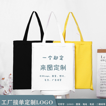 Canvas bag custom logo pattern batch shoulder environmental protection bag custom cloth bag handbag canvas bag women cotton cloth bag
