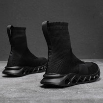 Mens shoes Winter fashion shoes high-top shoes mens hip-hop new shoes mens Korean version of mens sports casual shoes socks shoes men