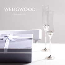 UK vera wang wedgwood Wine glass Love Knot Champagne glass pair (May be a wedding gift