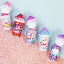 American Lip smacker children adult ice cream shaped unicorn rainbow moisturizing cute Lip balm