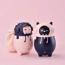 Wish a gift) tide small cute cute hand-warming girl travel cat silicone mini portable dormitory dual use
