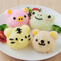 Japan Arnest four brothers cute Japanese rice cartoon animal sushi DIY childrens breakfast rice ball mold