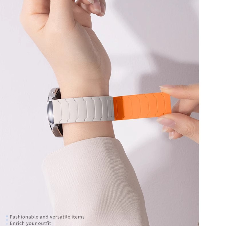 Suitable for Amazfit Huami Bip 6 Silicone Magnetic Watch Strap Gtr4/Gts4/3Mini Armor
