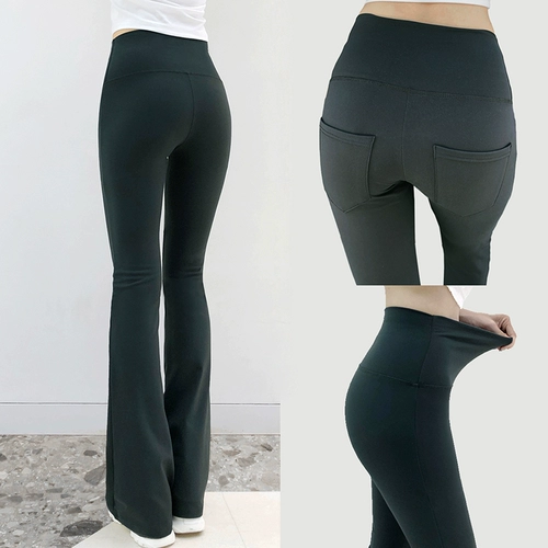 Летние штаны, эластичные штаны-клёш для йоги для отдыха, высокая талия, свободный прямой крой