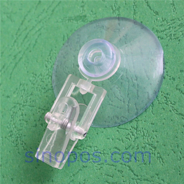 Price Tags Suction Cups Clips POP Advertising Clip Shop Window Blast Stickers Transparent Rotary Clips