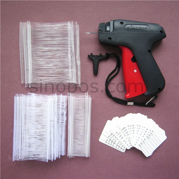 Garment hang tag gun set 1 standard hang tag gun 1000 rows of nails 100 white label