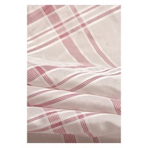 Tissu italien importé Real Silk Plus Tissu coton Tissu rouge Texture Jacquard Tissu tissu Breadth 110 cm