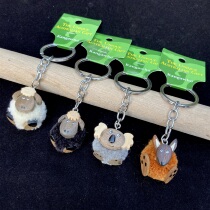 Kangaroo Koala Sheep Cartoon Shape Q Version Wool Ball Keychain Pendant Australian Imported Tourist Souvenirs