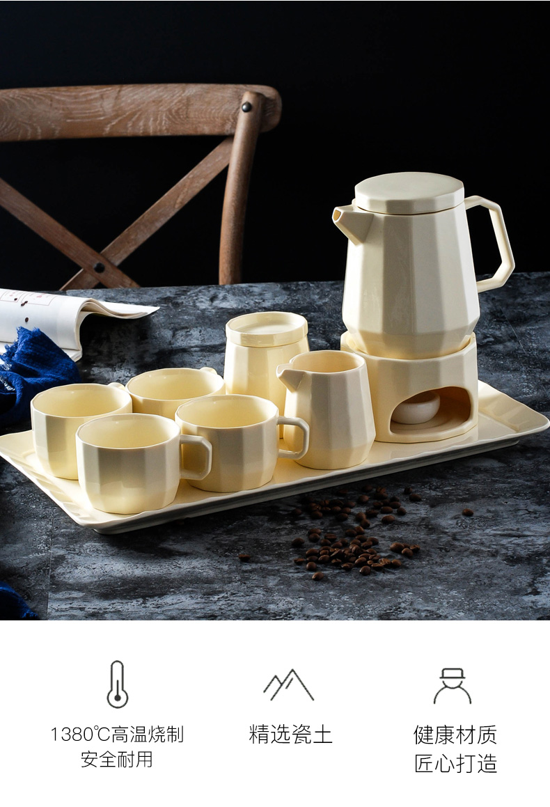 Simple coffee cup set ceramic English afternoon tea set new elegant home European coffee kit