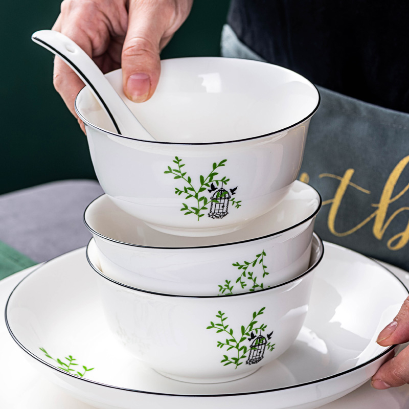 Ceramic bowl bowl rainbow such use salad bowl creative household tableware bowls plates sets a single Japanese bowl dessert bowl