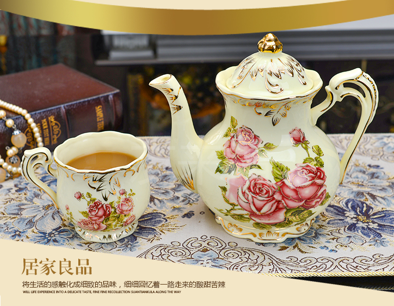 Châu âu cốc cà phê đặt Hộ Gia Đình chén gốm Tiếng Anh tea set cốc cà phê và chiếc đĩa trà Buổi Chiều cup với muỗng món ăn