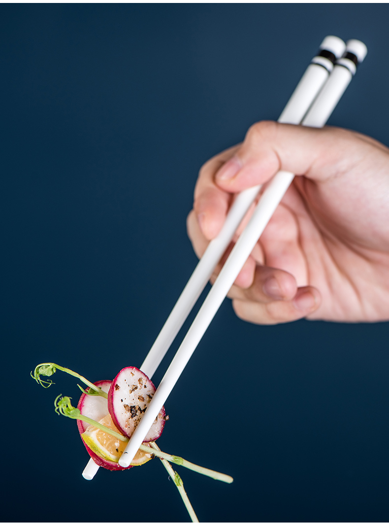 The Set point ipads porcelain ceramic chopsticks tachyon Japanese household 10 single family with 1 double move muji web celebrity